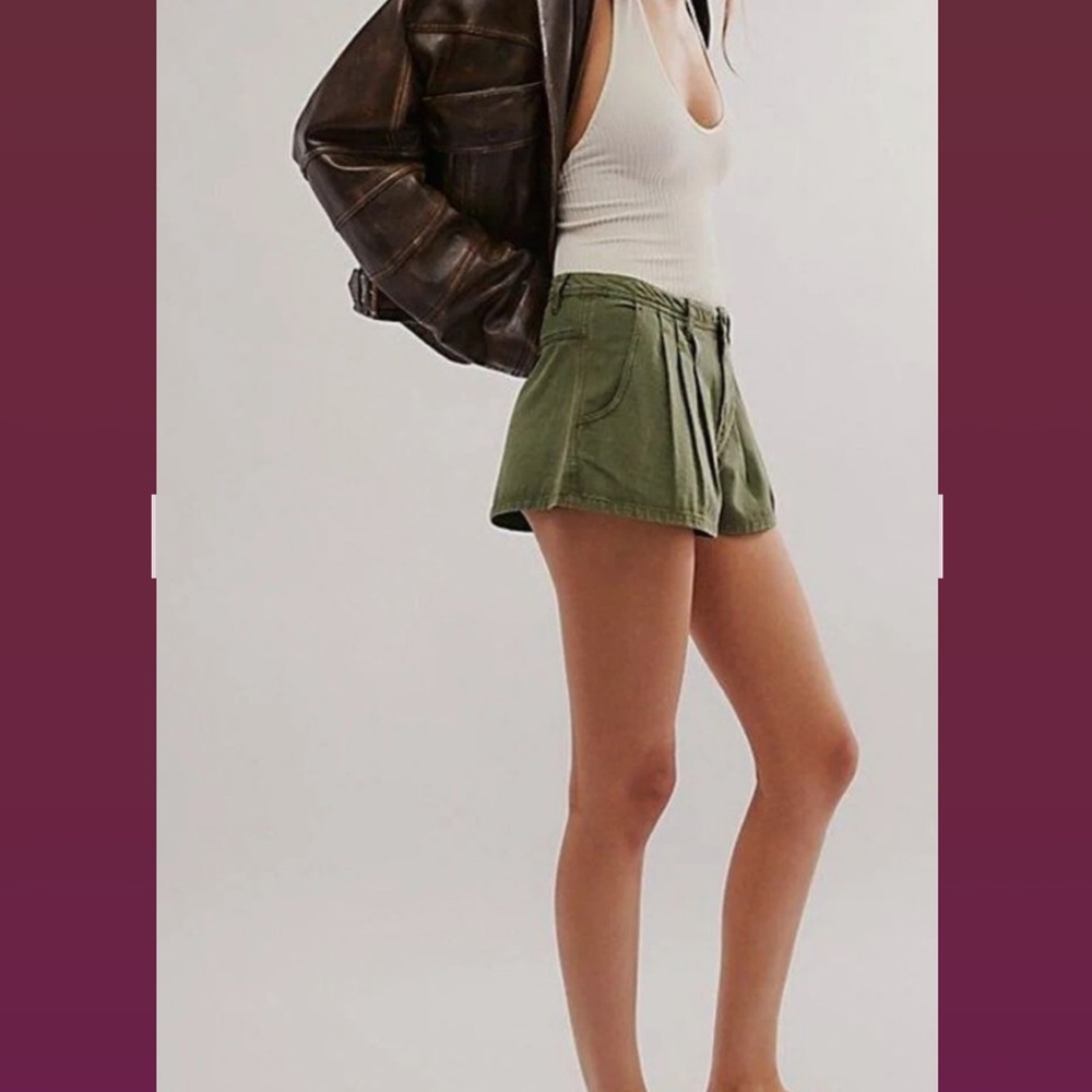 NWOT Free People Nora Mini Trouser Shorts M 10